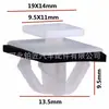 87756-2E000 Adecuado para Coches Hyundai Kia Moldura Lateral de Puerta Tira Anti-rayaduras Clip Hebilla de Fijación