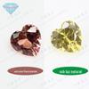 Brincos Huagang Gem Pêssego Alexandrita em forma de coração Pedra nua Brincos em forma de coração Gem incrustada Brincos Pingente 204#