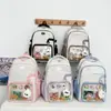 Mochilas Escolares de Novo Estilo para Alunos do Ensino Fundamental II e Médio, Aparência Sofisticada, Leves, Redutoras de Carga, Mochilas Casuais para Dor, Mochilas Fofas de Grande Capacidade para Meninas