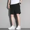 Tendencia de trabajo shorts escolares de seda helada holgados para hombre verano nuevo secado rápido pantalones deportivos finos estudiante casual pantalones de tiro medio hombre