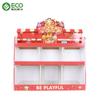 Estante de exhibición de piso push modular de porcelana Shangchao 4 en 1 se puede exhibir por separado tienda de artículos de primera necesidad pila de piso de papel promocional