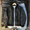 Chaqueta de Cuero PU Tie-Dye Americana para Hombre Otoño Corta Ropa de Trabajo Solapa Exterior Estilo de Alta Gama Streetwear Fresca Chaqueta de Béisbol para Pareja