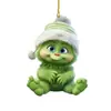 Pendente de Bebê Grinch 2D Novo Transfronteiriço Decoração de Natal Decoração de Árvore de Natal Pingente de Acrílico
