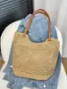 Bolso de Hombro Tejido Nuevo de Primavera y Verano Diseño de Nicho de Moda Versátil Bolso Tote de Gran Capacidad Bolso Portátil para Viajes
