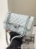 Bolsa Pequeña Vintage de Bordado de Diamantes para Mujer 2026 Nueva Moda Versátil Bolso Cruzado con Cadena Bolso de Hombro de Moda Popular