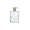Botellas cuadradas de vidrio para perfume en stock 30ml 50ml 100ml botellas cuadradas planas para perfume botellas de alta gama para dispensar perfume con atomizador fino