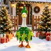 Producto transfronterizo más vendido de Amazon 23 pulgadas Ganso de Porche Verde Navideño Decoración de Árbol de Navidad Ganso de Jardín Festivo Disfraz