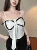 2046# Estilo Doce Puro Desejo Renda 3D Floral Laço Fita com Camisola Alcinha Acolchoada Embutida