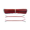 Fabricantes de cables electrónicos directo tira de luz especial 2468 rojo y negro paralelo 22# Línea doble paralela con estaño en ambos extremos