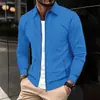 Chaqueta Cruzada para Hombre 2024 Primavera y Otoño Nueva Llegada Waffles Puntos Bolsillo con Cremallera Manga Larga Chaqueta Abrigo para Hombre