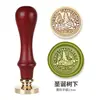 Sello de cera para Navidad, cabeza de sello de una pieza de madera de haya roja con diseño de muñeco de nieve y copo de nieve, juego al por mayor, mango de madera