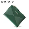 Billetera Corta de Mujer Taomicmic Color-Blocking a la Moda con Acabado de Alta Gama 80% de descuento Billetera Simple Color-Blocking con Múltiples Ranuras para Tarjetas
