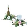Corona de candelabro de rosas de simulación transfronteriza, decoración de escritorio, rosa de concubina imperial de alto nivel, decoración romántica para bodas en el hogar