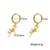 Colar de Rosa de Aço Titânio para Mulheres Leve Luxo Personalizado Clavícula Corrente Jóias Presente Casal Estudante Pingente Personalizado