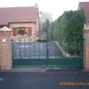 Fornecimento Direto de Subei Porta de Ferro Forjado para Pátio Porta de Ferro Forjado para Casa de Jardim Porta Elétrica Porta Deslizante