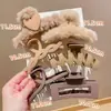 Pinza para el Cabello Grande de Tiburón de Alta Gama Estilo Vacacional Adorno Popular para el Cabello de Mujer