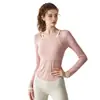 Cubierta de Yoga Transpirable Adelgazante de Gama Alta Dobladillo Colorblock Ligera Protección Solar Espalda Abierta Sexy Manga Larga Cubierta Deportiva
