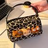 Bolsos para Mujer Nuevo Lindo Bolso de Mano de Lona Kt Sexy Estampado de Leopardo Lujo Accesible Bolso Satchel Monedero Gran Capacidad Bolsa de Cosméticos