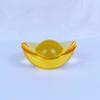 Adornos de lingotes de cristal, cornucopia de lingotes de oro, lingotes pequeños, esmalte de colores, adornos comerciales, pequeños regalos decorativos para inauguración de la casa.