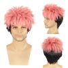 Spell Back Guerra Polygonum Cuspidatum Youren Rosa Naranja Antideformado cos Peluca Corta cosplay Accesorios de Animación Set de Cabello