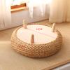 Mesa Kang tejida de ratán Mesa simple para ventana mirador Mesa de centro pequeña Dormitorio Balcón Estancia Mesa redonda pequeña Lujo ligero Tatami Mesa pequeña