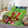 Manta de coral DIY transfronteriza pelo verde Grinch manta de borde extraño manta de siesta manta de aire acondicionado regalo una generación de pelo