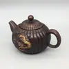 Olla de Dragón de Bronce Vajilla Antigua de Bronce Patrón de Nube y Dragón Tetera Pequeña Olla para Colgar Decoración de Ceremonia de Té en Casa Adornos Artesanales