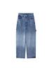 Ropa de mujer europea y americana transfronteriza 2025 primavera y verano nuevos jeans de diamantes de imitación estrella cintura alta slim pantalones casuales