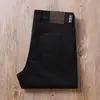 Verão 2023 Sarja Lavada com Bomba de Algodão Lyocell Fina Calças Casuais Masculinas Slim-fit Retas Pequenas de Cinco Bolsos de Alta Qualidade