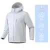 Chaqueta soft shell para hombre y mujer, abrigo de una sola capa a prueba de viento e impermeable para deportes al aire libre, senderismo y montañismo, chaqueta ligera y transpirable