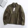 O mesmo fleece polar dupla face outono e inverno novo grosso masculino quente gola com meio zíper fleece suéter de casal