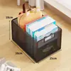 Caja de almacenamiento de libros de gran capacidad con ruedas, cesta de almacenamiento móvil para mochilas de estudiantes de secundaria, organizador de libros para el aula