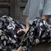 2026 Pantalones Nuevos de Algodón y Seda Verano Pantalones de Pijama de Algodón y Seda para Mujer Cintura Alta Pierna Ancha Estilo Delgado Se Pueden Usar Solos o Fuera de Casa Pantalones