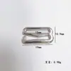 Fivela de Liga de Zinco em Forma de 9 Fivela de Metal em Forma de Nove Fivela Antiderrapante em Forma de Nove Fivela para Suspensório Fivela para Roupa Íntima Fivela de Ajuste para Alça de Sutiã