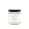 Atacado Garrafa redonda de 8oz para picles de cor branca alta garrafa para molho de pimenta garrafa com boca larga para molho garrafa de vidro de grau alimentício resistente a altas temperaturas