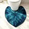 Alfombra de Piso Imitación Cachemir Hoja de Plátano Alienígena para Baño Absorción de Agua Prueba de Salpicaduras Tapete para Pies de Inodoro Alfombra Suave para Baño Aislamiento Frío Resistente a la Suciedad