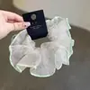 Goma para el pelo de malla floral estilo coreano, dulce y fresca, accesorio elástico versátil para el cabello de uso diario