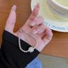 Pulsera popular de circonita súper brillante para mujer, pulsera versátil de temperamento de alta gama de lujo ligero, nueva joyería personalizada 2023