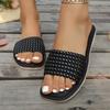 Sandalias planas versátiles de moda sin cordones antideslizantes estilo hada para el hogar para uso en exteriores 2025 Verano Nueva Moda