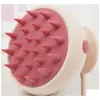 Cepillo Masajeador Nuevo Transfronterizo Cabezal Limpiador de Cuero Cabelludo Peine Masajeador de Cabeza Gel Suave Lavado de Cabello