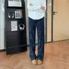Pantalones casuales a cuadros de estilo retro japonés transfronterizos con cintura elástica y cordón para hombre y mujer, pantalones anchos rectos holgados en un estilo relajado