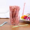 Garfo de Fruta Descartável Grau Alimentício Bolo Sushi Garfo de Plástico Doméstico Infantil Caixa Fofa Garfo Limpo Atacado