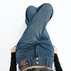 Pantalones Versátiles Nuevo Vintage de Cintura Alta Pierna Ancha Mujeres Elegantes 2025 Verano Jeans Fluidos Largo Hasta el Piso Realzadores de Altura