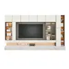 Gabinete de Fondo para Jefe de Oficina Gabinete Integrado Almacenamiento Integrado Gabinete de Pared Tv Pequeño Hogar Librero Decoración