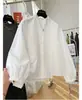 Camisa de Manga Longa com Gola Redonda de Alta Qualidade, Novo Estilo, para Mulheres, Solta, Emagrecimento, Elegante, Versátil, Top de Outono