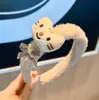 Aro de Pelo de Peluche de Gato y Pez Lindo de Otoño e Invierno Pinza de Pelo Femenina con Corazón de Dibujos Animados Diadema para Lavado de Cara y Maquillaje del Cabello Accesorios para el Cabello