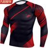 Otoño 2024 Nuevo Impresión Digital Mallas Deportivas de Manga Larga de Secado Rápido Camiseta Base para Fitness Camiseta Casual para Correr