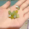 Accesorios de Azúcar Cubo Pequeño Color Verde Jade Xiu con Cuentas, Cuentas Espaciadoras, Cuentas Sueltas DIY