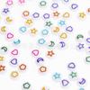 Cuentas de estrella de cinco puntas de 4 x 7 mm, cuentas sueltas acrílicas, accesorios, bola de estrella de amor, joyería, accesorios transfronterizos