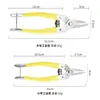 Tijeras Industriales de Chapa de Hierro de Acero Inoxidable, Cortador Multifuncional para Canaletas de Cable de PVC, Cortador de Cable Delgado y Cable Eléctrico, Antideslizante, Específico del Fabricante